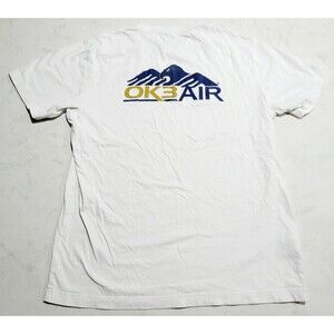 EDDIE BAUER Legendwash OK3AIR Aircraft Logo GRAPHIC T Medium NWOT Plane Flight